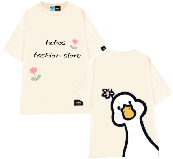 Áo Thun Helios White Duck
